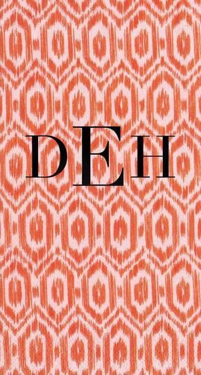 Orange Amala Ikat Caspari Guest Towels